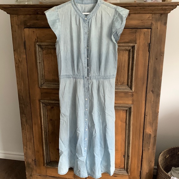 Chambray peasant dress - Picture 1 of 1